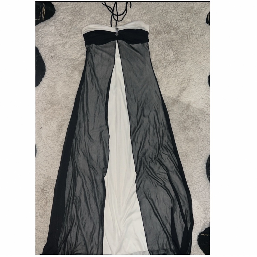 Vintage halter prom dress